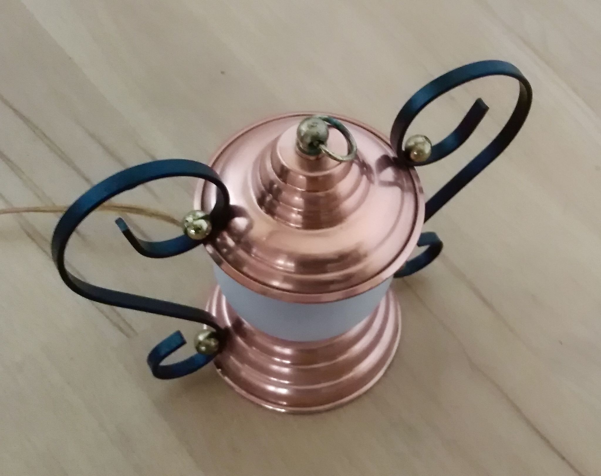 Lampe laiton et verre