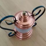 Brass and glass lamp