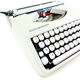 Grey Sage baby hermes typewriter