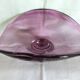 Art Deco style pedestal centrepiece in thick crystal from Val Saint Lambert, 1970s.