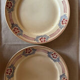 Pair of large old ST Amand flat plates