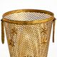 Large Mid-Century Regency umbrella stand made of gilded metal, Italy 1960s