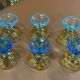 6 Georges Sand model crystal champagne glasses - 20th century