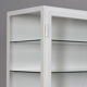 Medical Iron And Glass Cabinet, 1940s