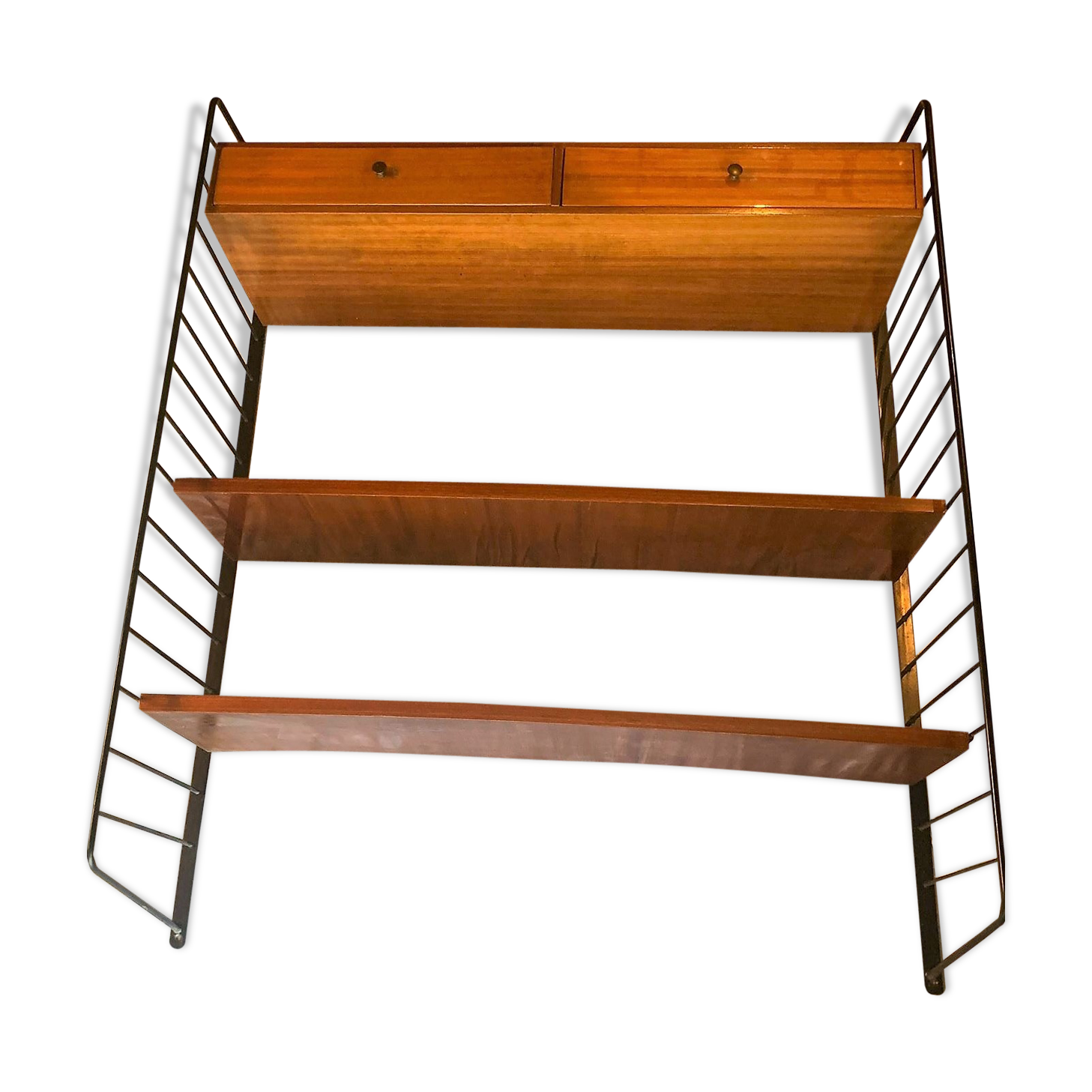 Rosewood scandinavian shelf