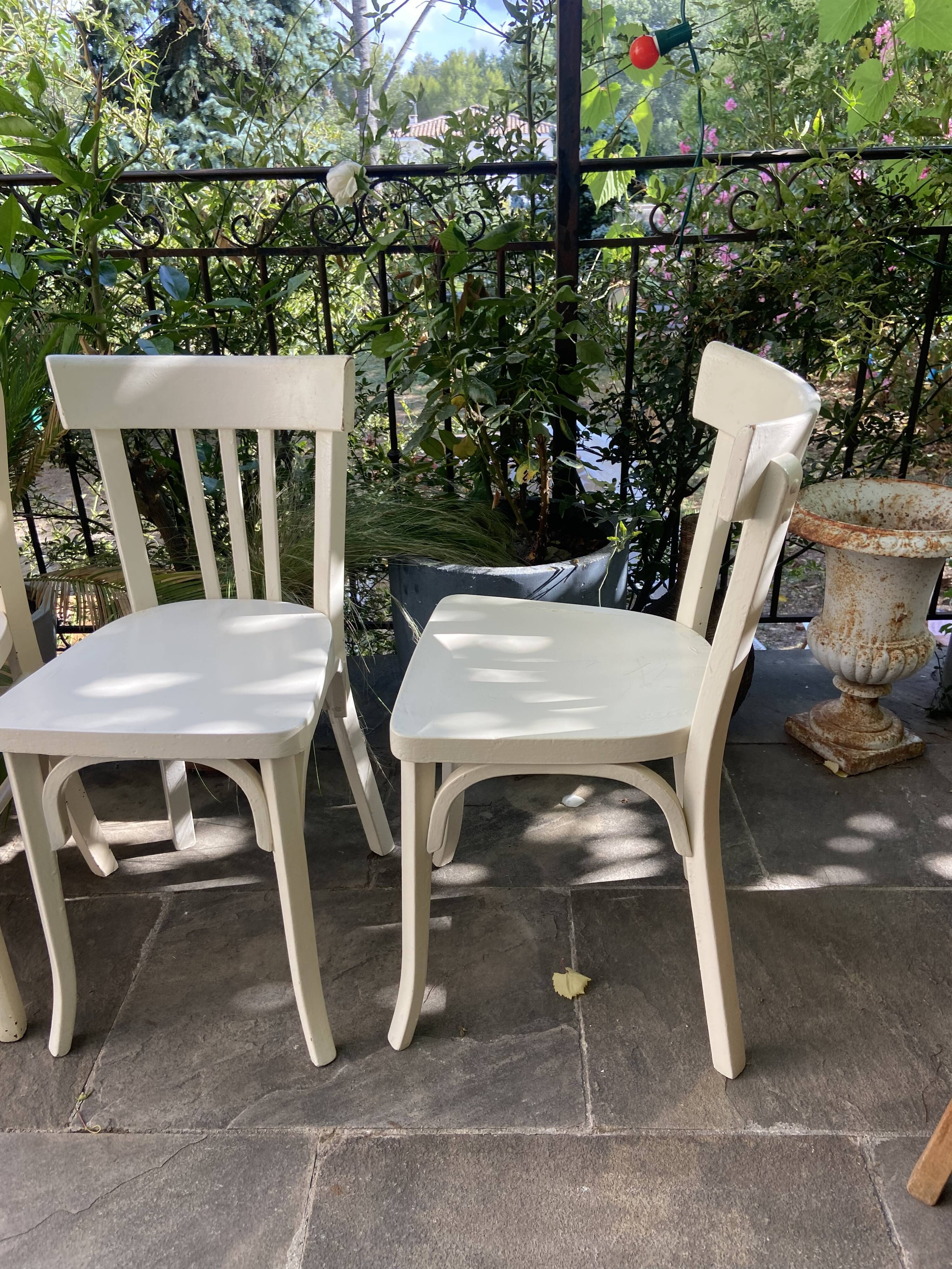 Série de 6 chaises bistrot Baumann vintage