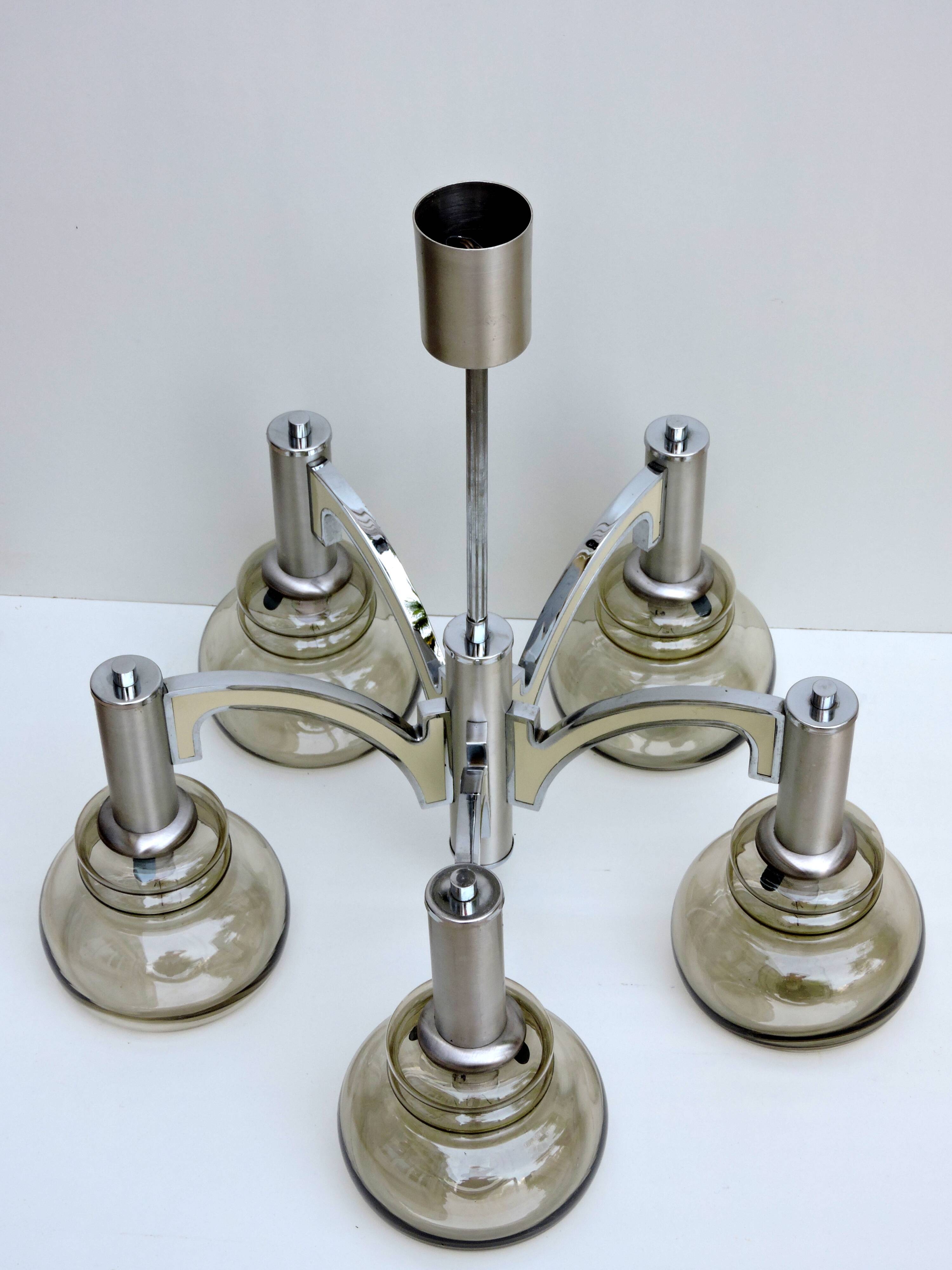 Vintage Design 70' Sciolari 5 fires Italy