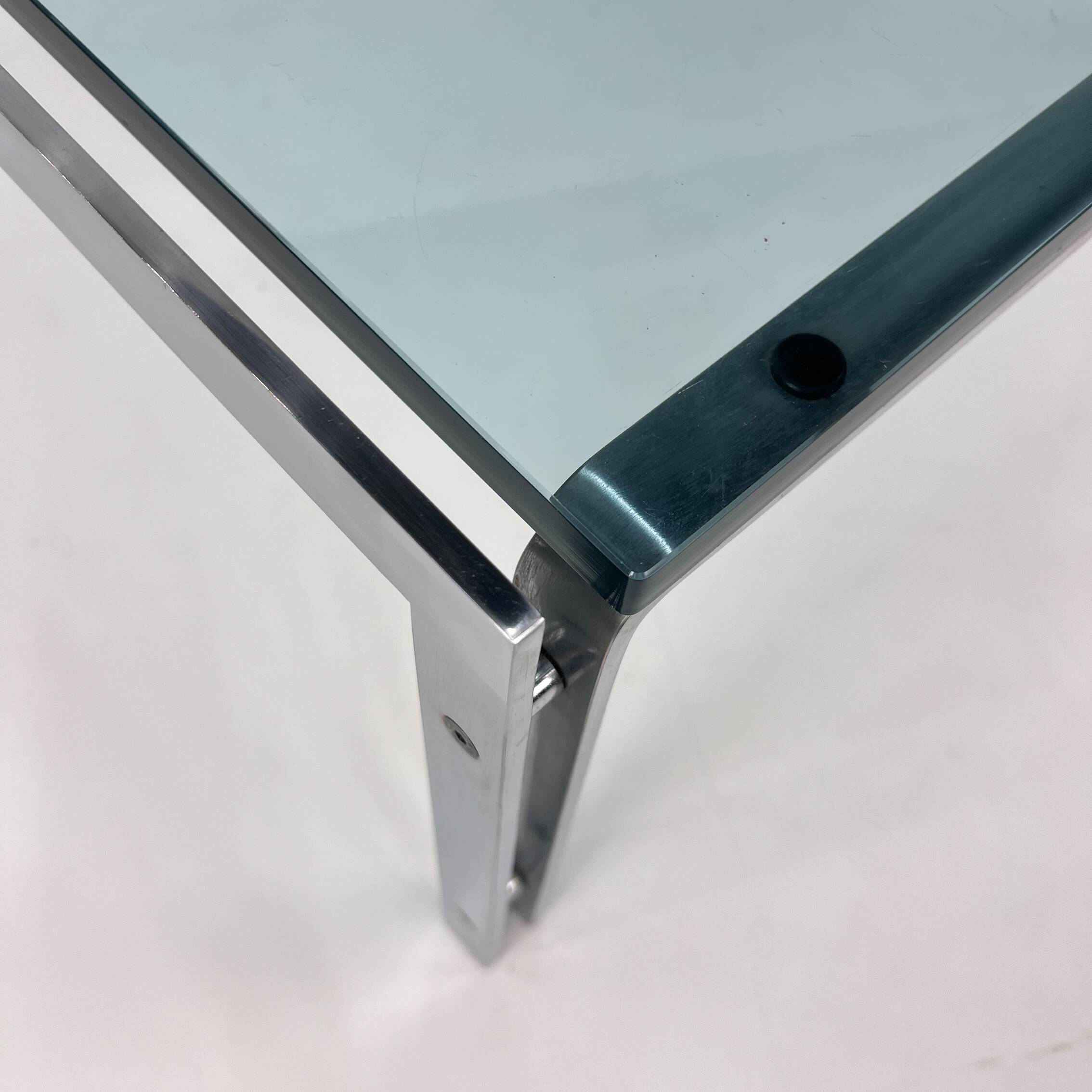 M1 glass coffee table by Hank Kwint for Metaform, 1980s