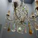 Multicoloured Murano Glass & Crystal Chandelier, 1950s
