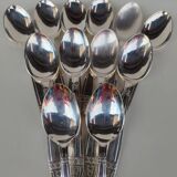 12 silver-plated soup spoons, Monaco Grand Prix model.