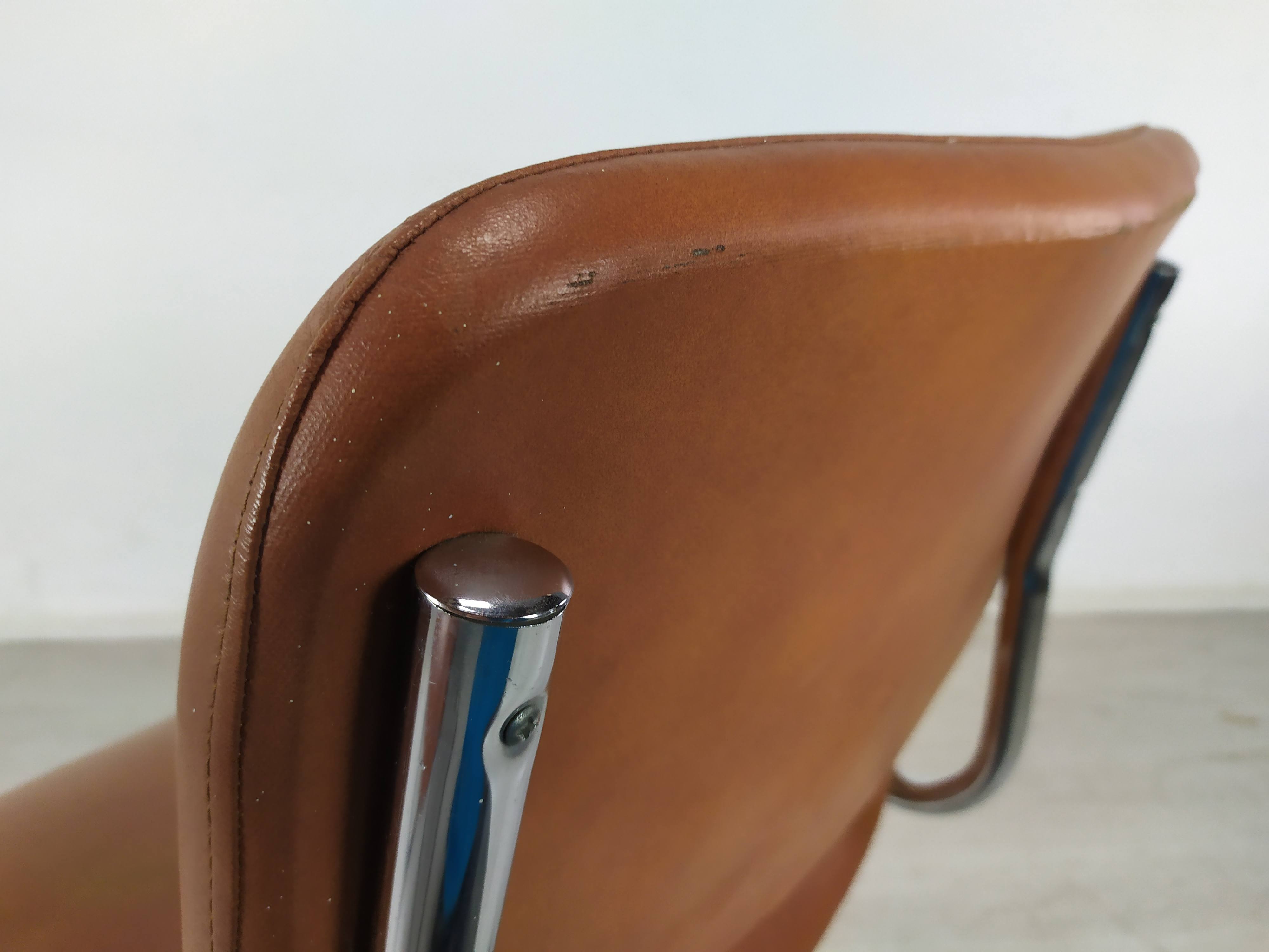 Imitation leather chairs