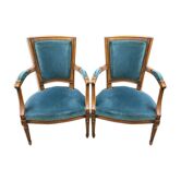 Pair of Louis XVI-style armchairs