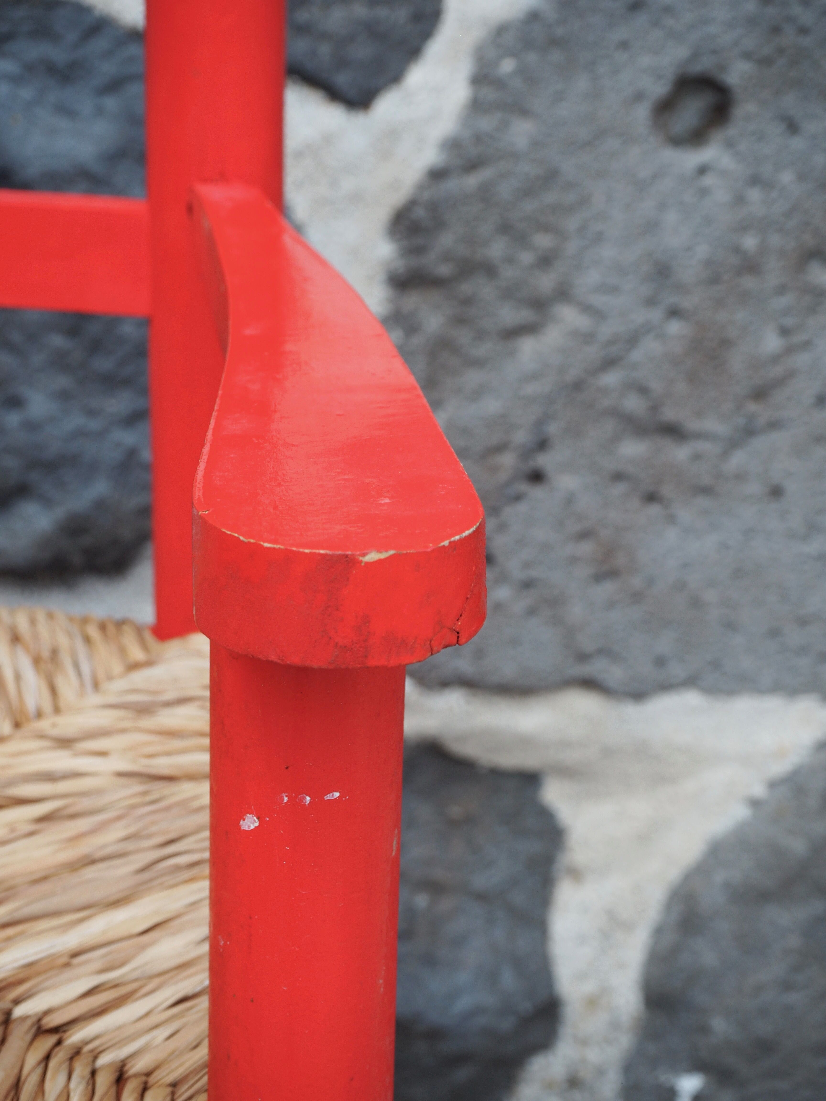 Straw high chair for children