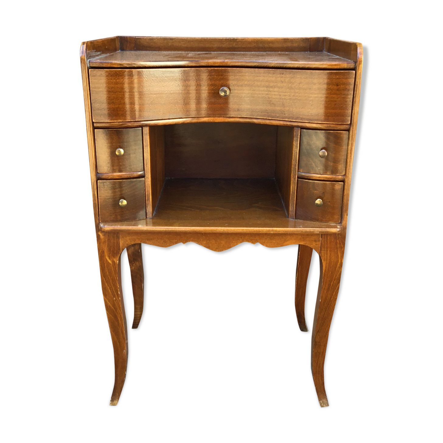 Curved side table style regence 1950