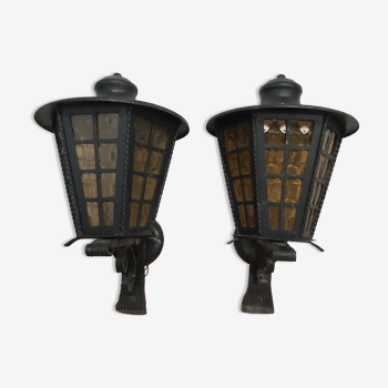 Paire de lanternes vintage