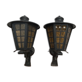 Pair of vintage lanterns