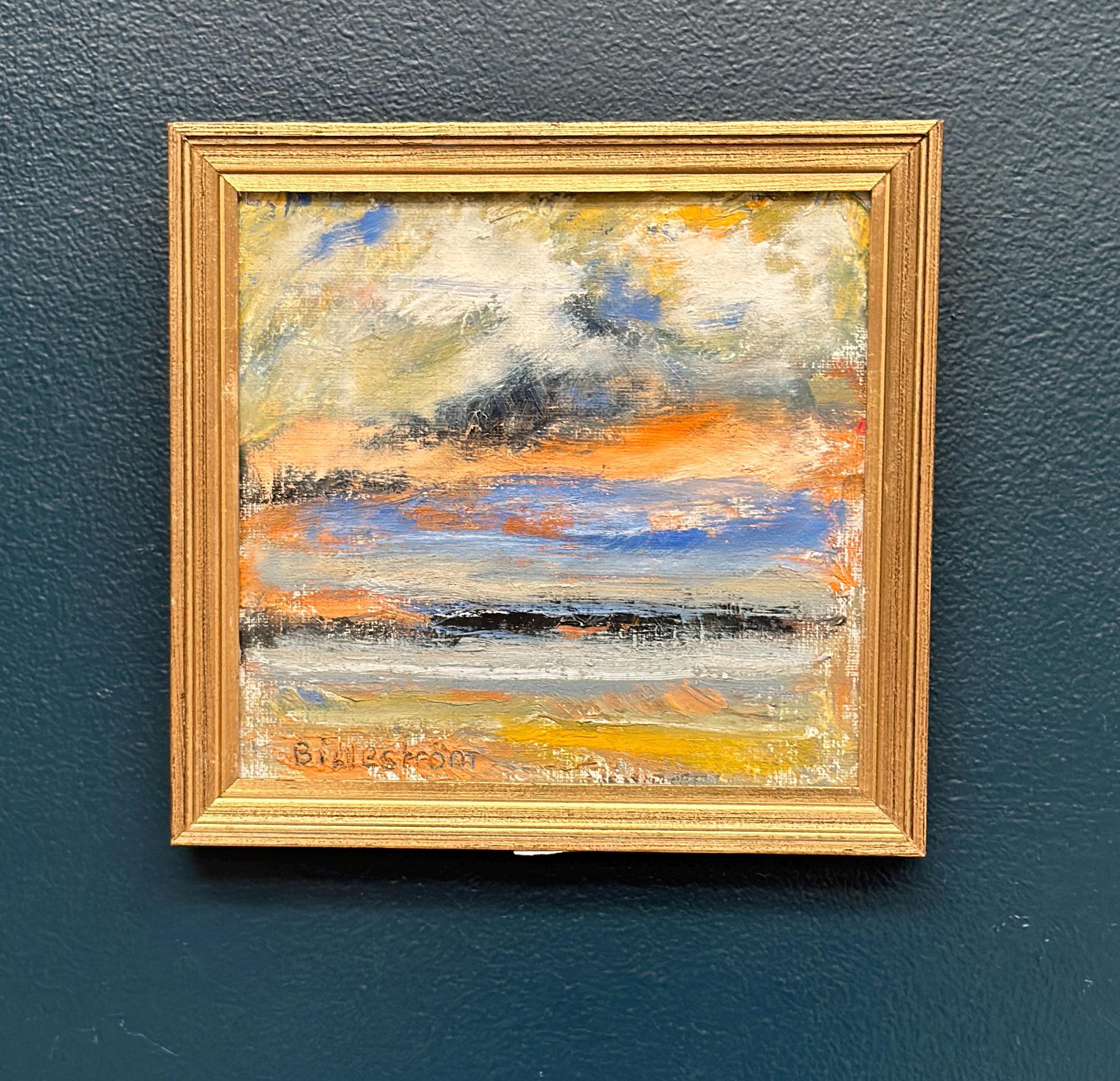 Swedish Oil on Canvas – “Golden Streak” by Carl-Erik Billeström