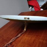 Green saucer pendant light