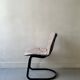 Cidue chair in black metal and short velvet, designed by Willy Rizzo in 1970.