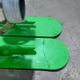 Pair German green wall sconces by Graewe