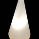 Tipi table lamp h=14.96 (38cm) frosted glass mid century 1980s Germany
