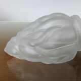 Tulip in frosted satin glass