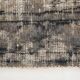 2x9 Faded Soft Wool Navy Blue Vintage Turkish Runner Rug