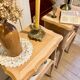 Wooden bedside table