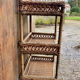 Rattan shelf cabinet
