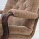 1970s, Danish swivel armchair, furniture corduroy, dark beech wood.