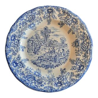 Vintage campaign scene plate