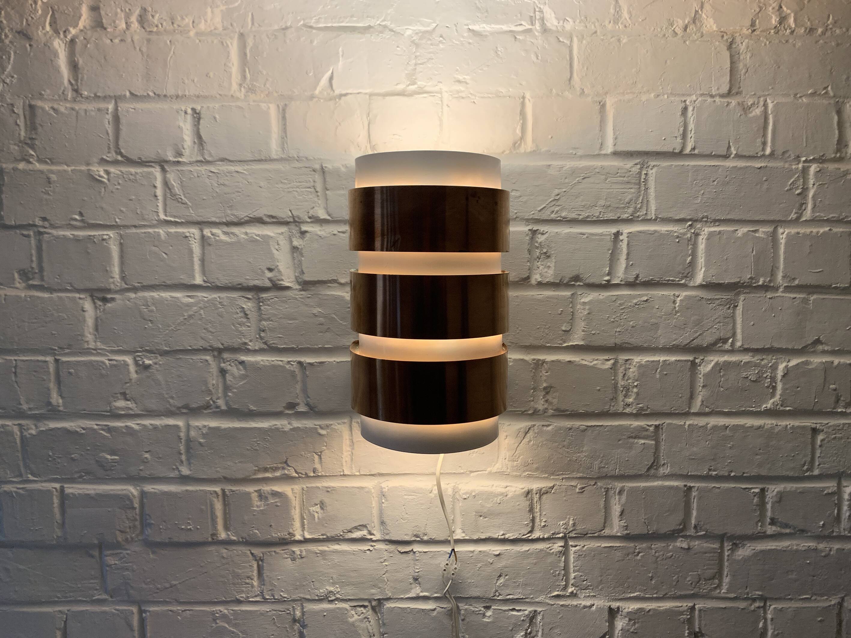 V-155 wall lamp Hans-Agne Jakobsson AB Markaryd, Sweden, copper, 1960s