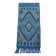Handmade blue mergoum rug in natural wool