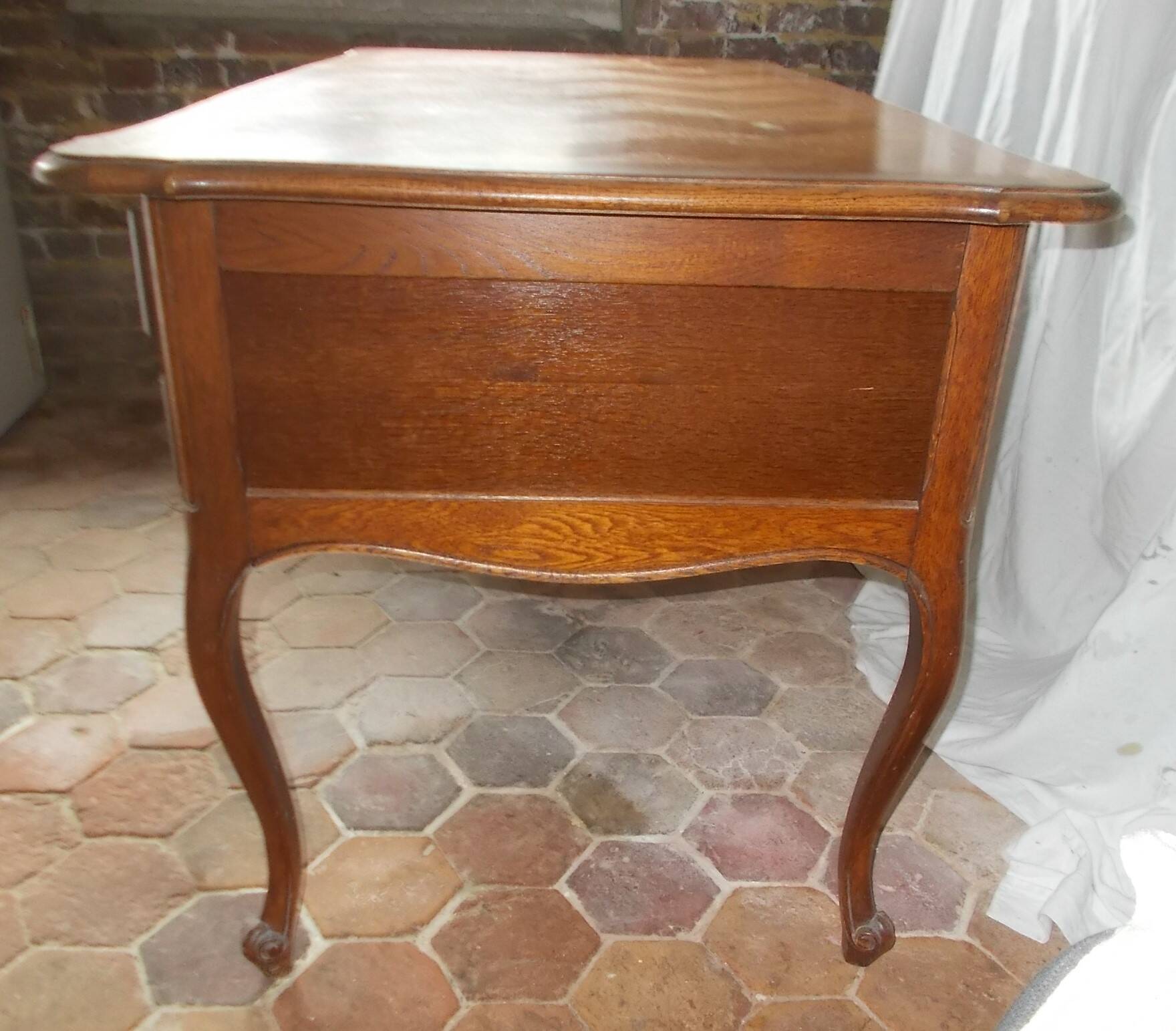 large flat desk in Louis XV style