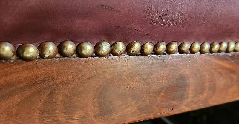 Fauteuil de bureau en acajou, époque Restauration – début XIXe