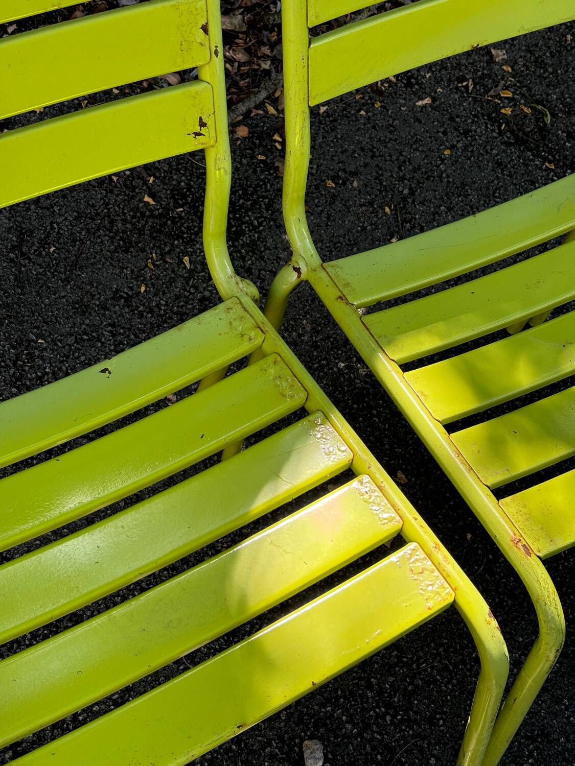 Metal chairs