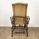 Antique chaise longue in wicker and hazel 20s