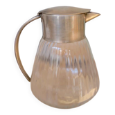 Carafe en verre et métal