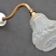 Art nouveau gooseneck wall lamp