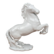 Figurine of a Slender Lipizzaner Horse in White Glazed Biscuit Porcelain