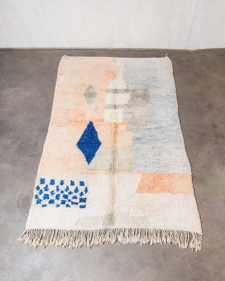 Tapis beni ouarain traditionnel fait main