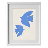 Peinture d'oiseau enfermée