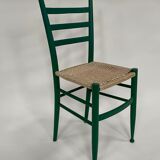 Lot de 4 chaises en bois dans le modèle italien de Chiavari