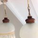 Pair of art deco style frosted glass globes