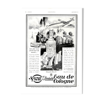 Affiche vintage années 30 Eau de Cologne