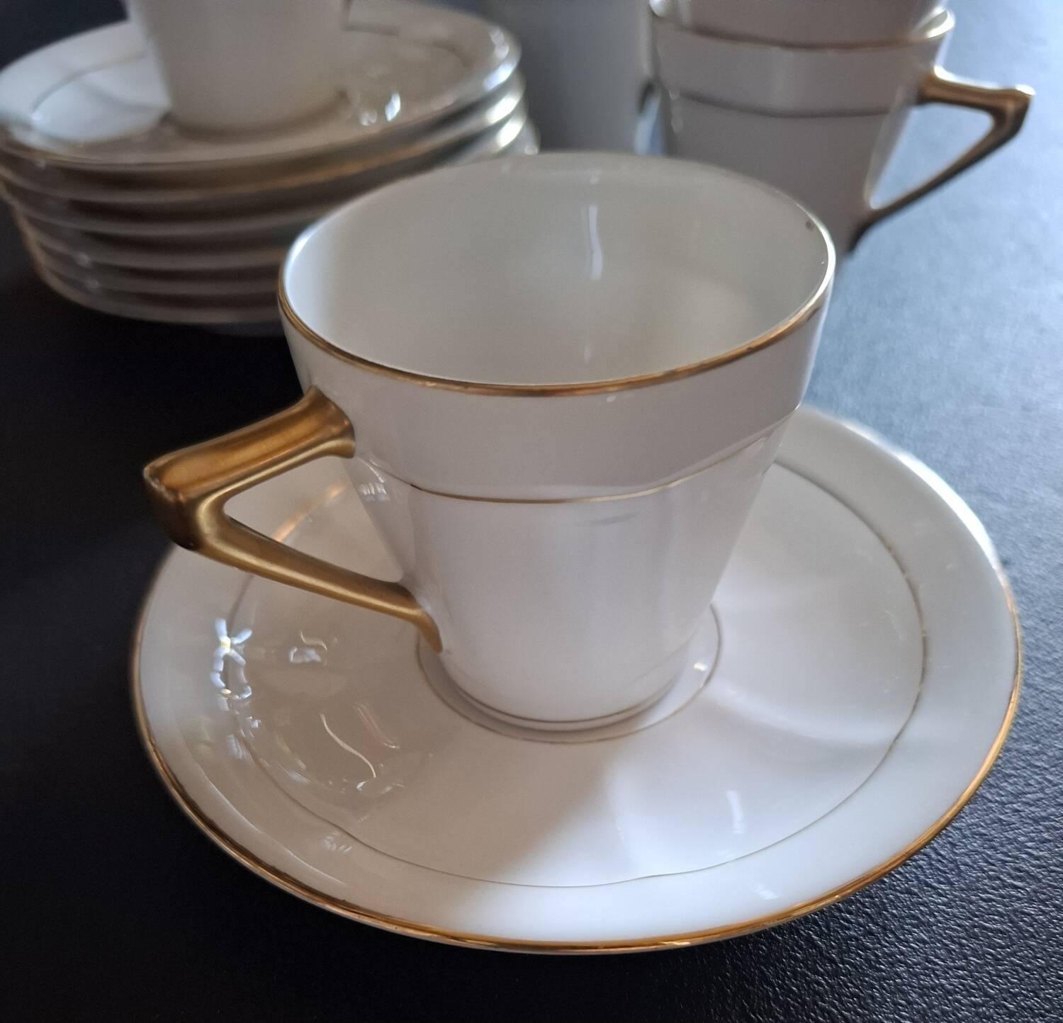 Fine Limoges porcelain coffee service