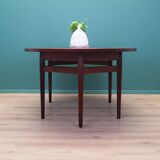 Table ovale en palissandre, années 1950, design danois, designer : Arne Vodder, productio