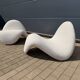 Artifort tongue f577 pierre paulin en beige bouclé in new condition!!