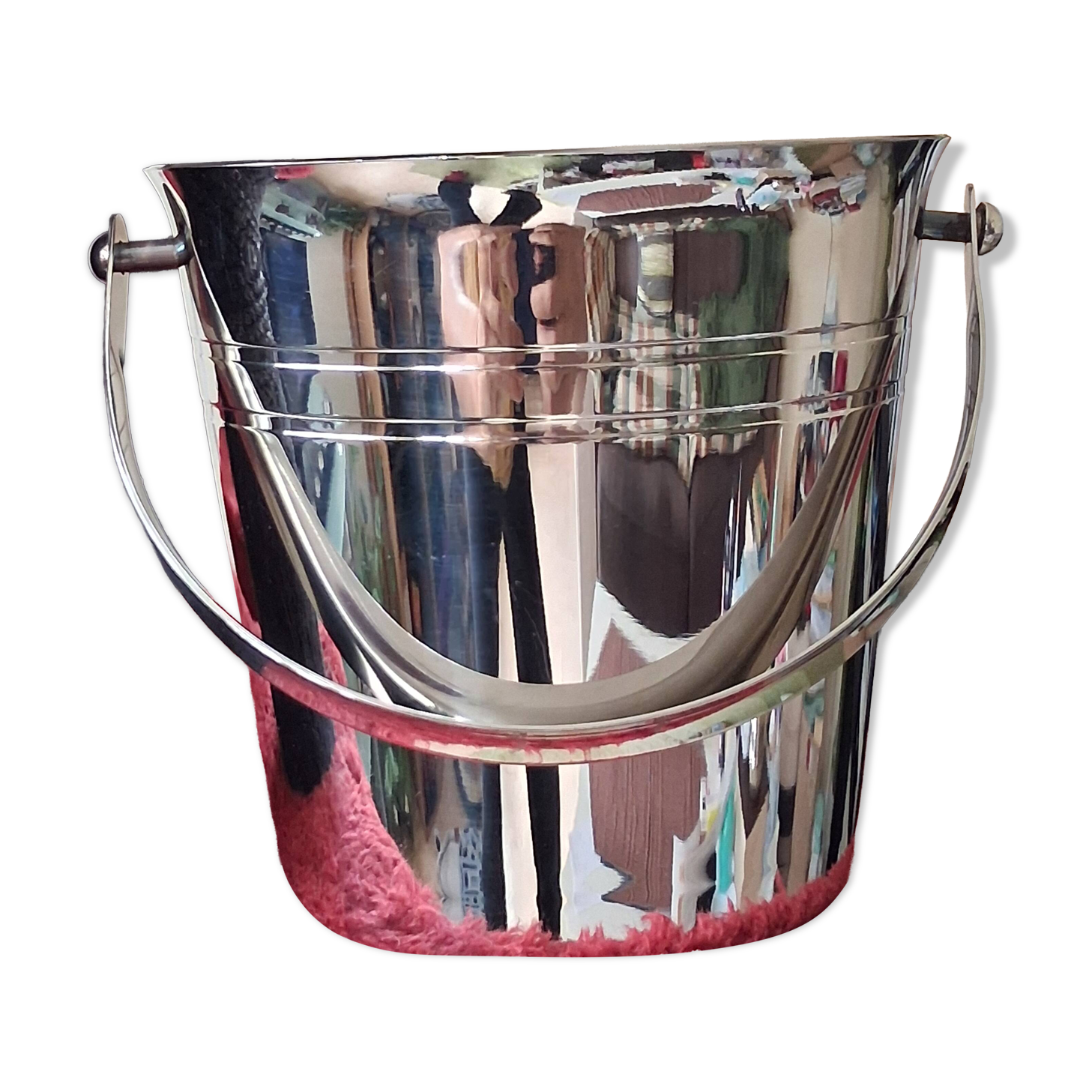 Full set vintage ice bucket by Guy Degrenne