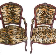 Paire de fauteuils cabriolet de style Louis XV
